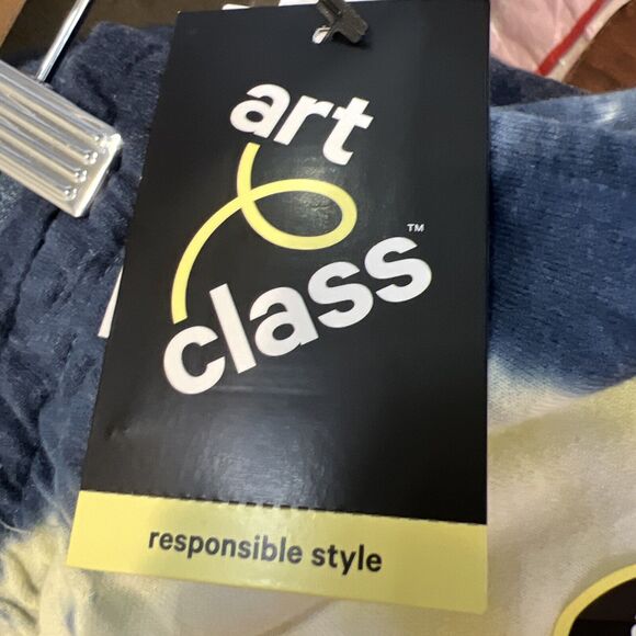 Art Class Kids Navy Tie Dye Casual Shorts NWT size Small 6/7 - Picture 4 of 5